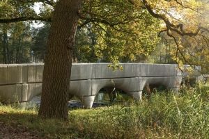 3D-geprinte betonnen voetgangers- en fietsersbrug in Nijmegen. Foto: Rubén Dario Kleimeer